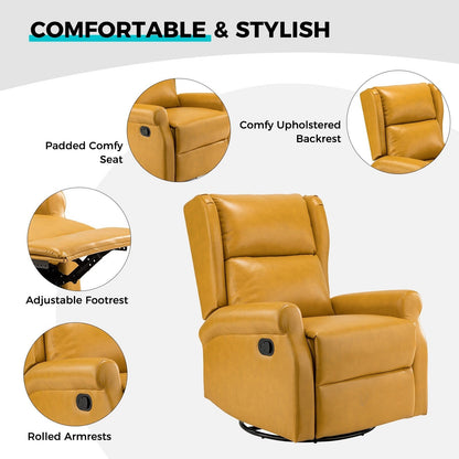 Sedia girevole per bambini Baksoho Contemporary in similpelle con base in metallo di HULALA HOME