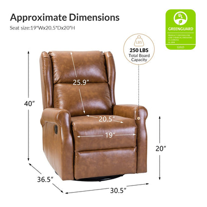 Sedia girevole per bambini Baksoho Contemporary in similpelle con base in metallo di HULALA HOME