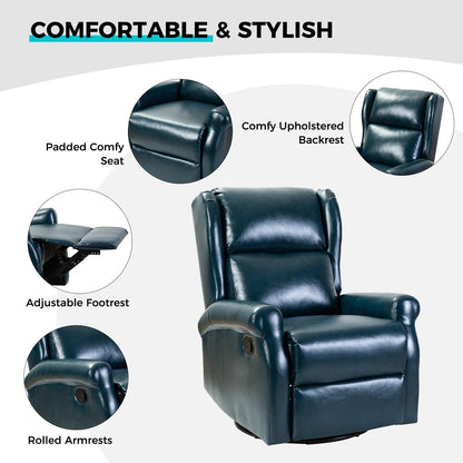 Sedia girevole per bambini Baksoho Contemporary in similpelle con base in metallo di HULALA HOME