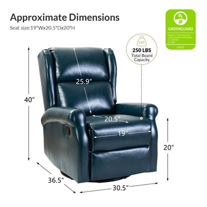 Sedia girevole per bambini Baksoho Contemporary in similpelle con base in metallo di HULALA HOME