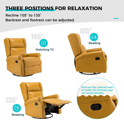 Sedia girevole per bambini Baksoho Contemporary in similpelle con base in metallo di HULALA HOME