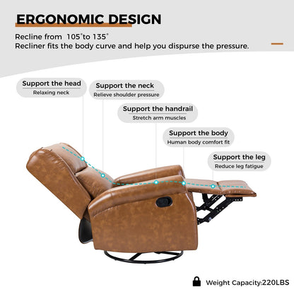 Sedia girevole per bambini Baksoho Contemporary in similpelle con base in metallo di HULALA HOME