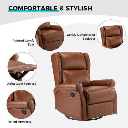 Sedia girevole per bambini Baksoho Contemporary in similpelle con base in metallo di HULALA HOME