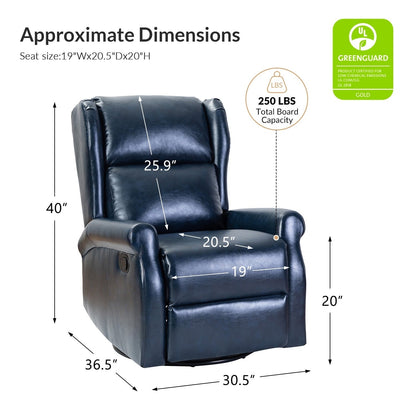 Sedia girevole per bambini Baksoho Contemporary in similpelle con base in metallo di HULALA HOME