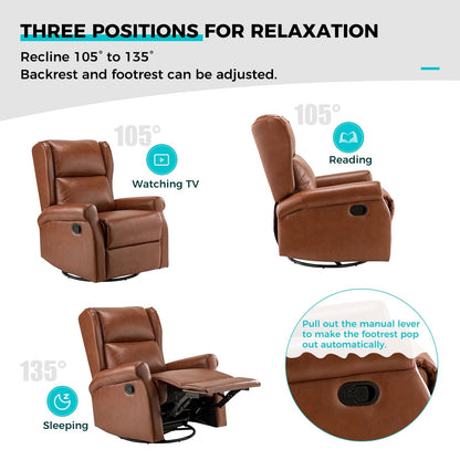 Sedia girevole per bambini Baksoho Contemporary in similpelle con base in metallo di HULALA HOME