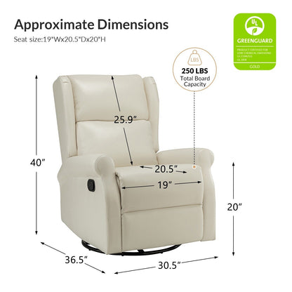 Sedia girevole per bambini Baksoho Contemporary in similpelle con base in metallo di HULALA HOME