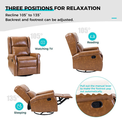 Sedia girevole per bambini Baksoho Contemporary in similpelle con base in metallo di HULALA HOME