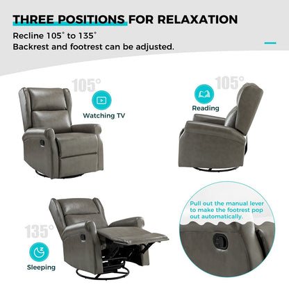 Sedia girevole per bambini Baksoho Contemporary in similpelle con base in metallo di HULALA HOME