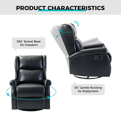 Sedia girevole per bambini Baksoho Contemporary in similpelle con base in metallo di HULALA HOME