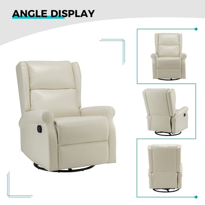 Sedia girevole per bambini Baksoho Contemporary in similpelle con base in metallo di HULALA HOME