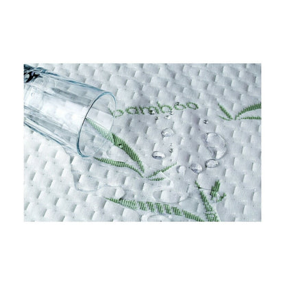 Coprimaterasso impermeabile in bambù, tessuto trapuntato spesso