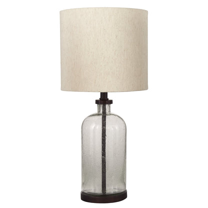 Lampada da tavolo in vetro Bandile Modern Farmhouse - 10W x 10D x 22H
