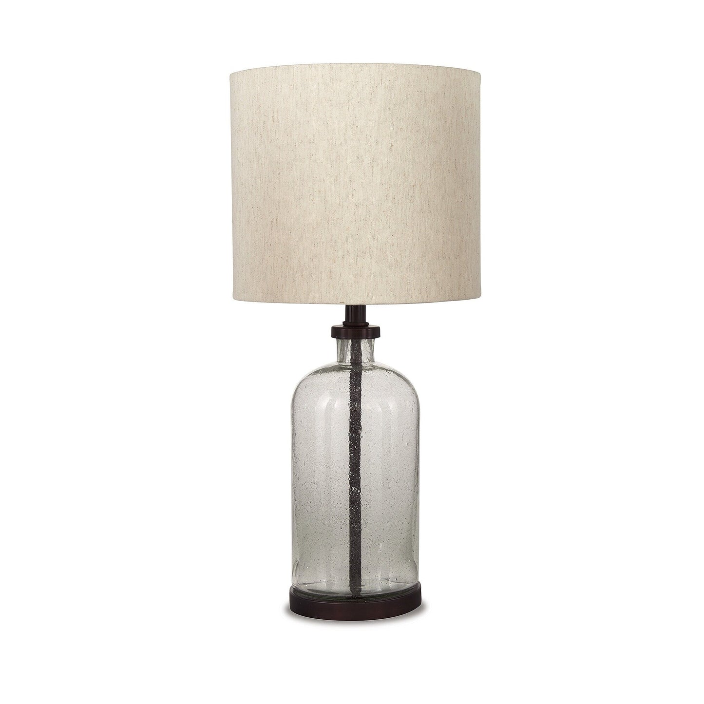 Lampada da tavolo in vetro Bandile Modern Farmhouse - 10W x 10D x 22H