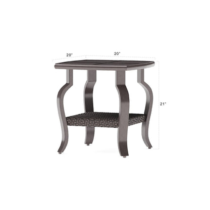 Set di 5 poltrone da esterno e pouf Barcelo Sunbrella Motion per patio