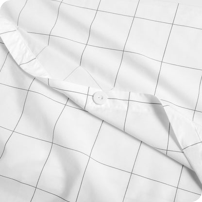 Set copripiumino in percalle di cotone biologico Bare Home