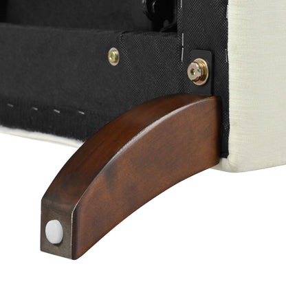 Poltrona reclinabile imbottita Barnn con schienale ad ala di Christopher Knight Home