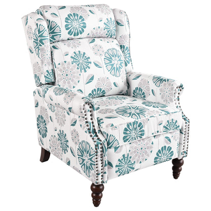 Poltrona reclinabile imbottita Barnn con schienale ad ala di Christopher Knight Home