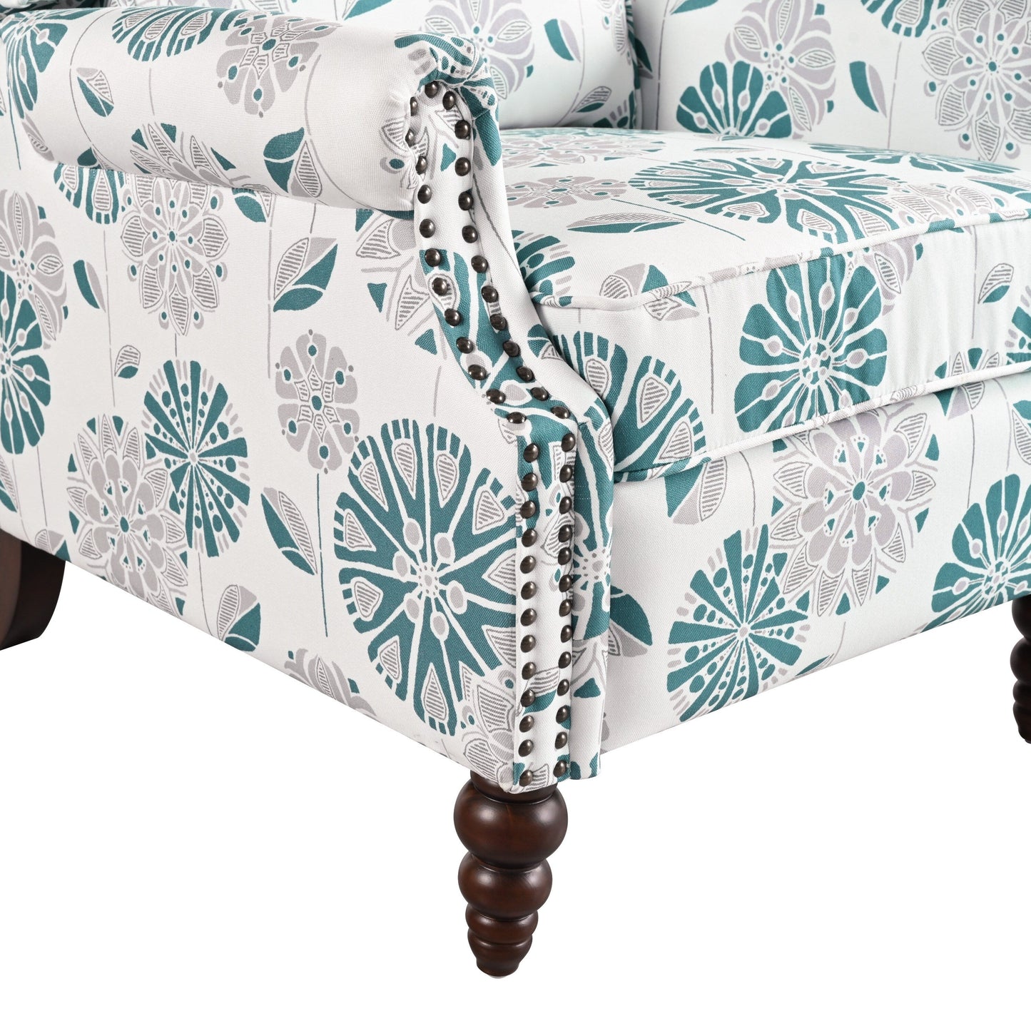 Poltrona reclinabile imbottita Barnn con schienale ad ala di Christopher Knight Home