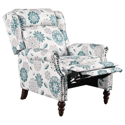 Poltrona reclinabile imbottita Barnn con schienale ad ala di Christopher Knight Home