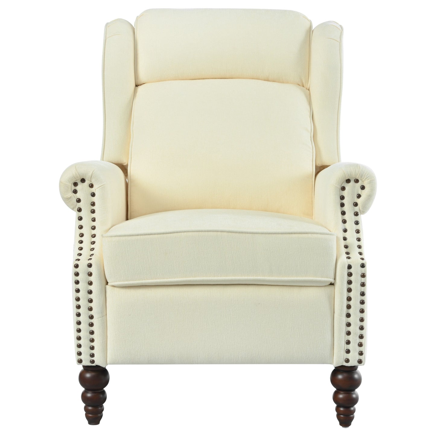 Poltrona reclinabile imbottita Barnn con schienale ad ala di Christopher Knight Home