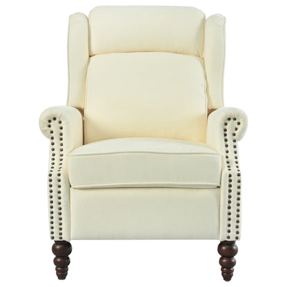 Poltrona reclinabile imbottita Barnn con schienale ad ala di Christopher Knight Home