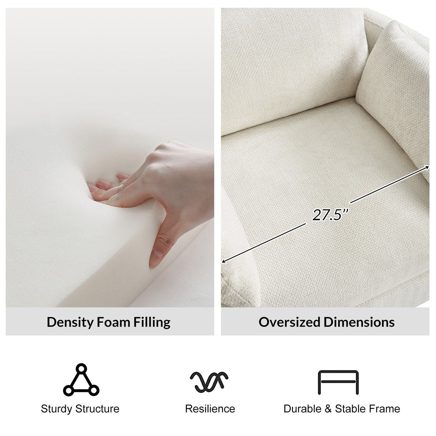 Poltrona reclinabile girevole a dondolo Barry Modern 38 con porte USB di HULALA HOME