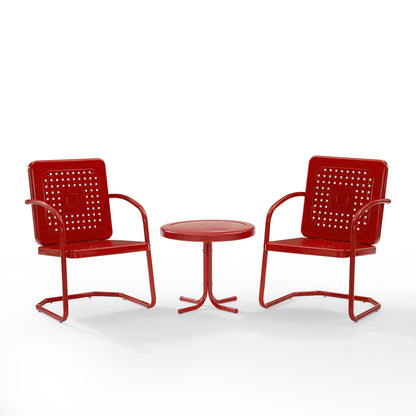 Set di 3 sedie da esterno Crosley Bates - 84 L x 22 P x 35 A