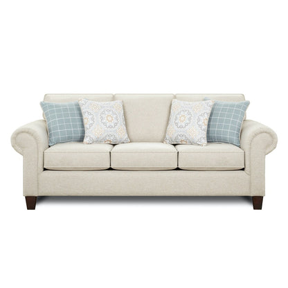 Divano letto tradizionale Bates Nickel Light Grey Queen