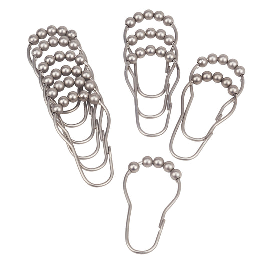 Anelli per tenda da doccia Bath Bliss, confezione da 12, in raso