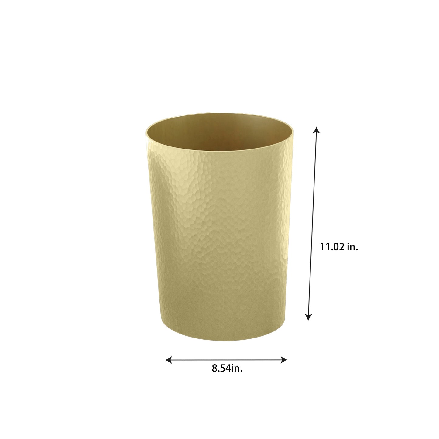 Cestino per la spazzatura martellato Bath Bliss