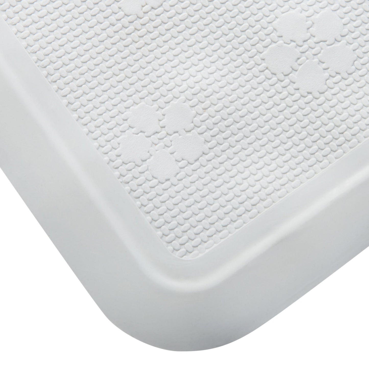 Tappetino da bagno grande Bath Bliss bianco