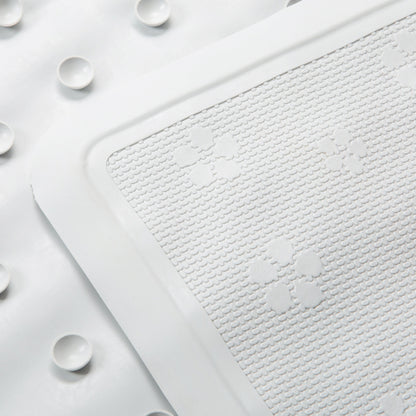 Tappetino da bagno grande Bath Bliss bianco