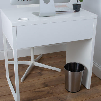 Cestino per la spazzatura in acciaio inossidabile Bath Bliss Silver - 7,7 x 9,6