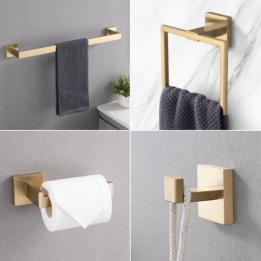 Set di accessori per il bagno Bathlet da 5 pezzi in acciaio inossidabile