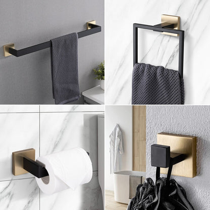 Set di accessori per il bagno Bathlet da 5 pezzi in acciaio inossidabile