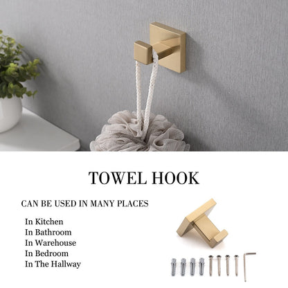 Set di accessori per il bagno Bathlet da 5 pezzi in acciaio inossidabile