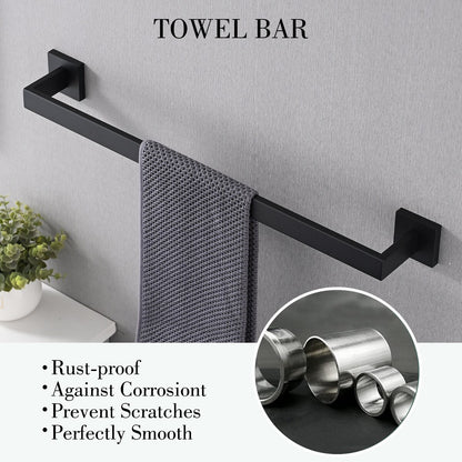 Set di accessori per il bagno Bathlet da 5 pezzi in acciaio inossidabile