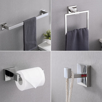 Set di accessori per il bagno Bathlet da 5 pezzi in acciaio inossidabile
