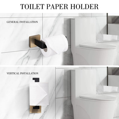 Set di accessori per il bagno Bathlet da 5 pezzi in acciaio inossidabile