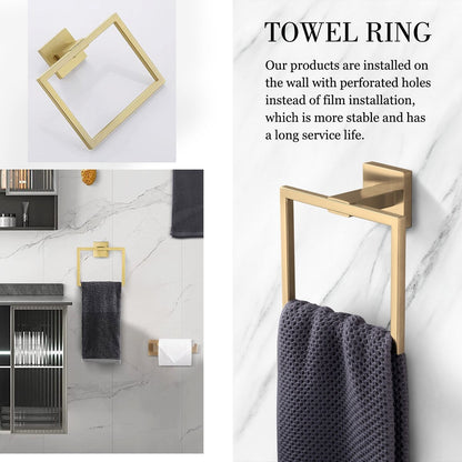 Set di accessori per il bagno Bathlet da 5 pezzi in acciaio inossidabile