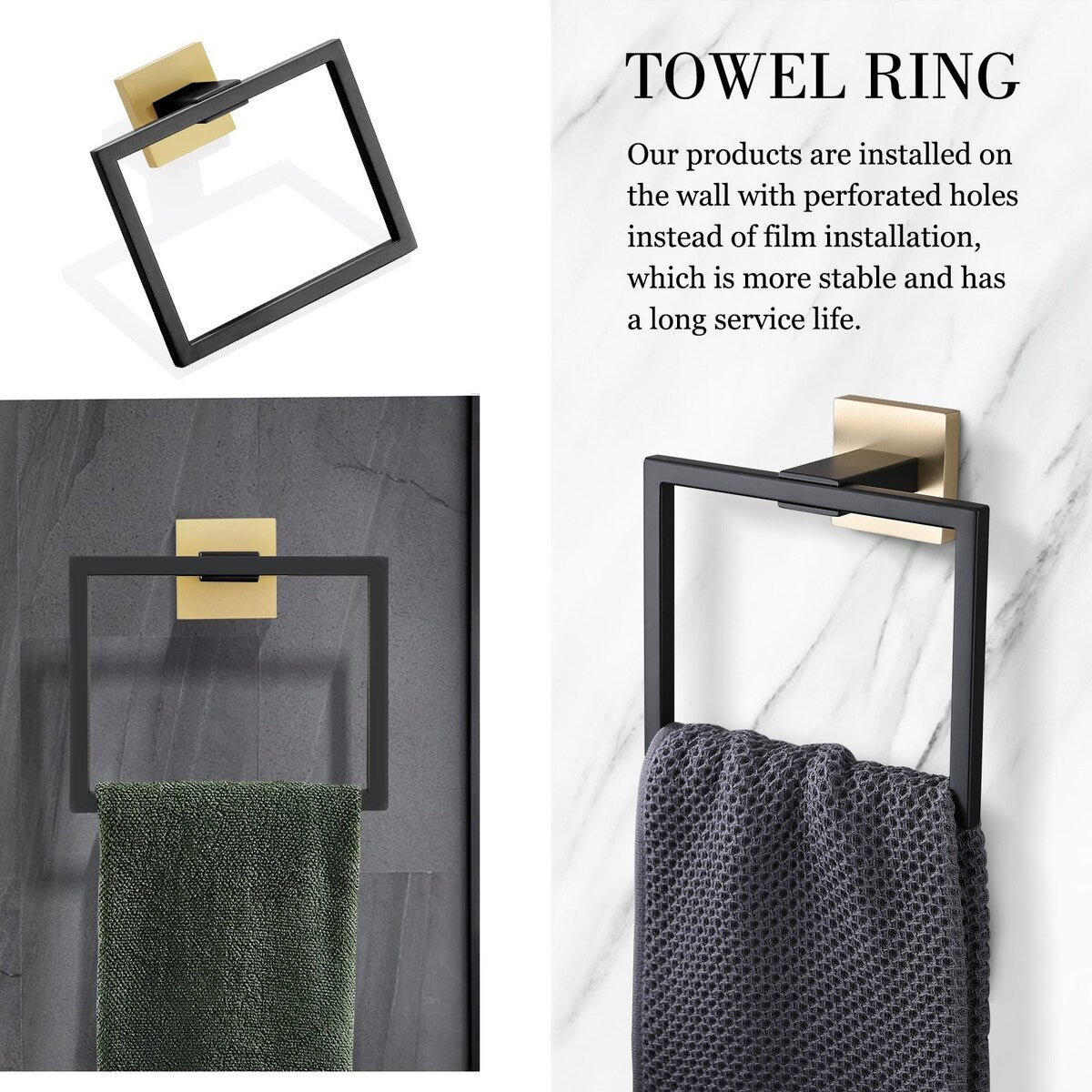 Set di accessori per il bagno Bathlet da 5 pezzi in acciaio inossidabile