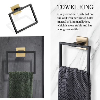 Set di accessori per il bagno Bathlet da 5 pezzi in acciaio inossidabile