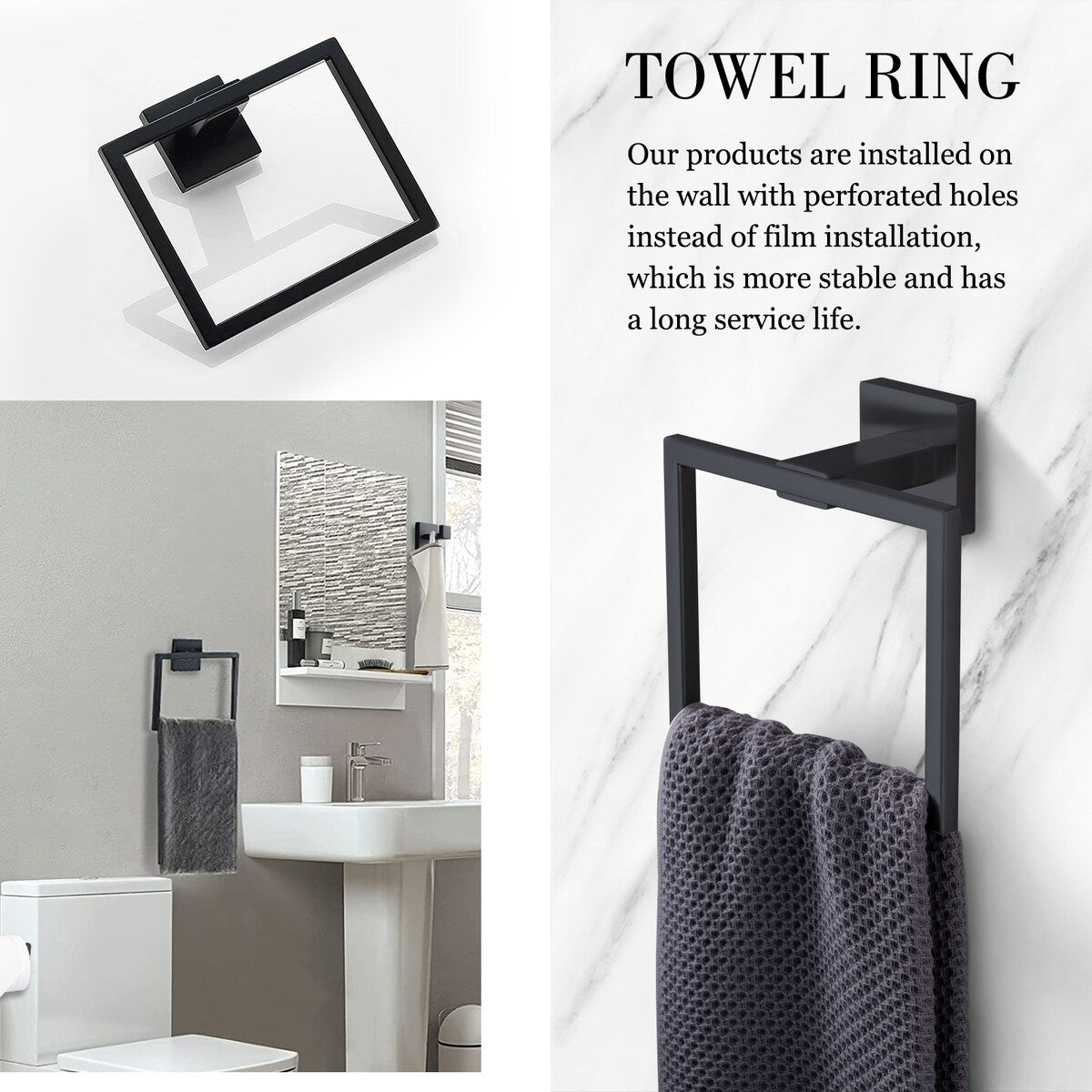 Set di accessori per il bagno Bathlet da 5 pezzi in acciaio inossidabile