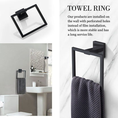 Set di accessori per il bagno Bathlet da 5 pezzi in acciaio inossidabile