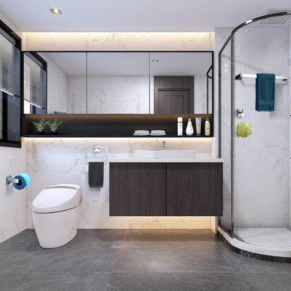 Set di accessori per il bagno Bathlet da 5 pezzi in acciaio inossidabile