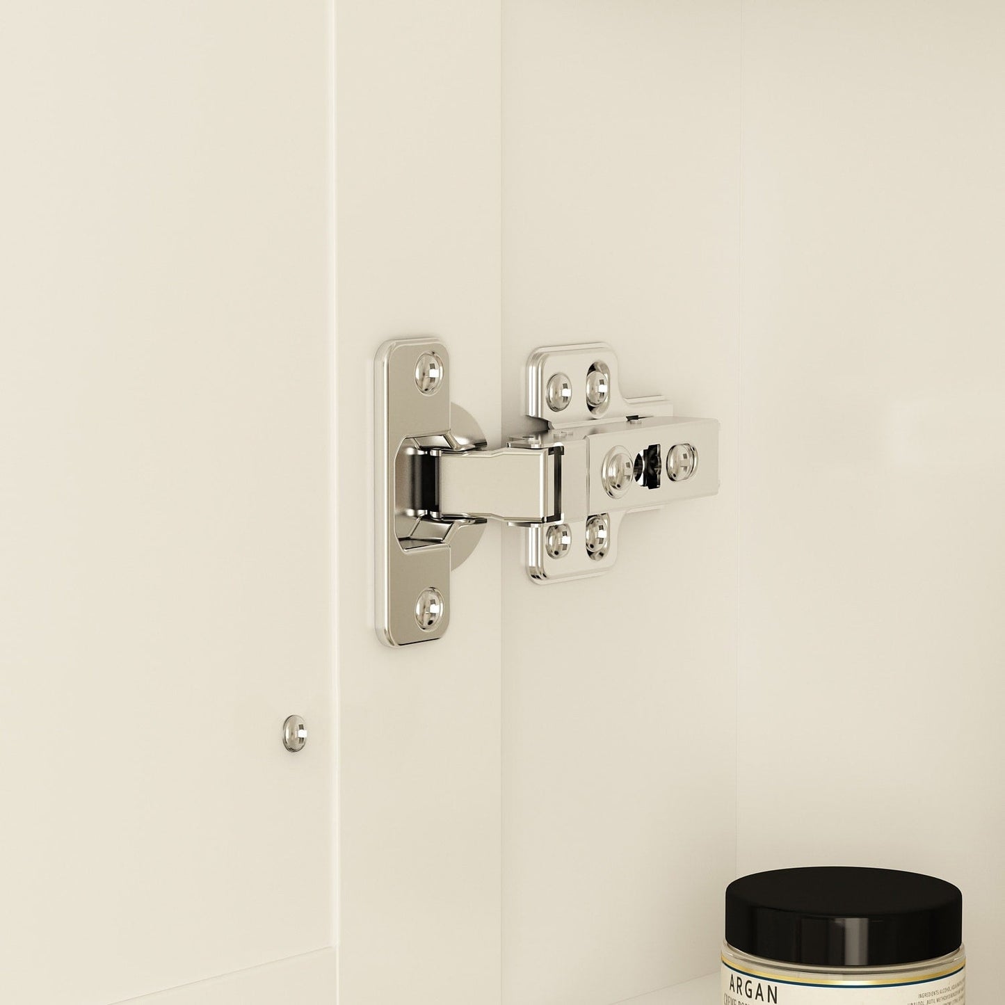 Mobiletto per medicinali da bagno con specchio LED antiappannamento 6000K, mobiletto da parete bianco