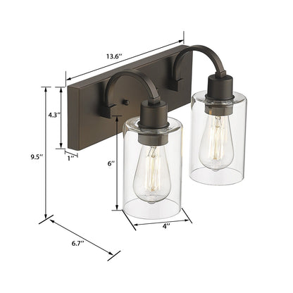 Lampadari per il mobiletto del bagno - Lampada da parete in stile rustico per il bagno