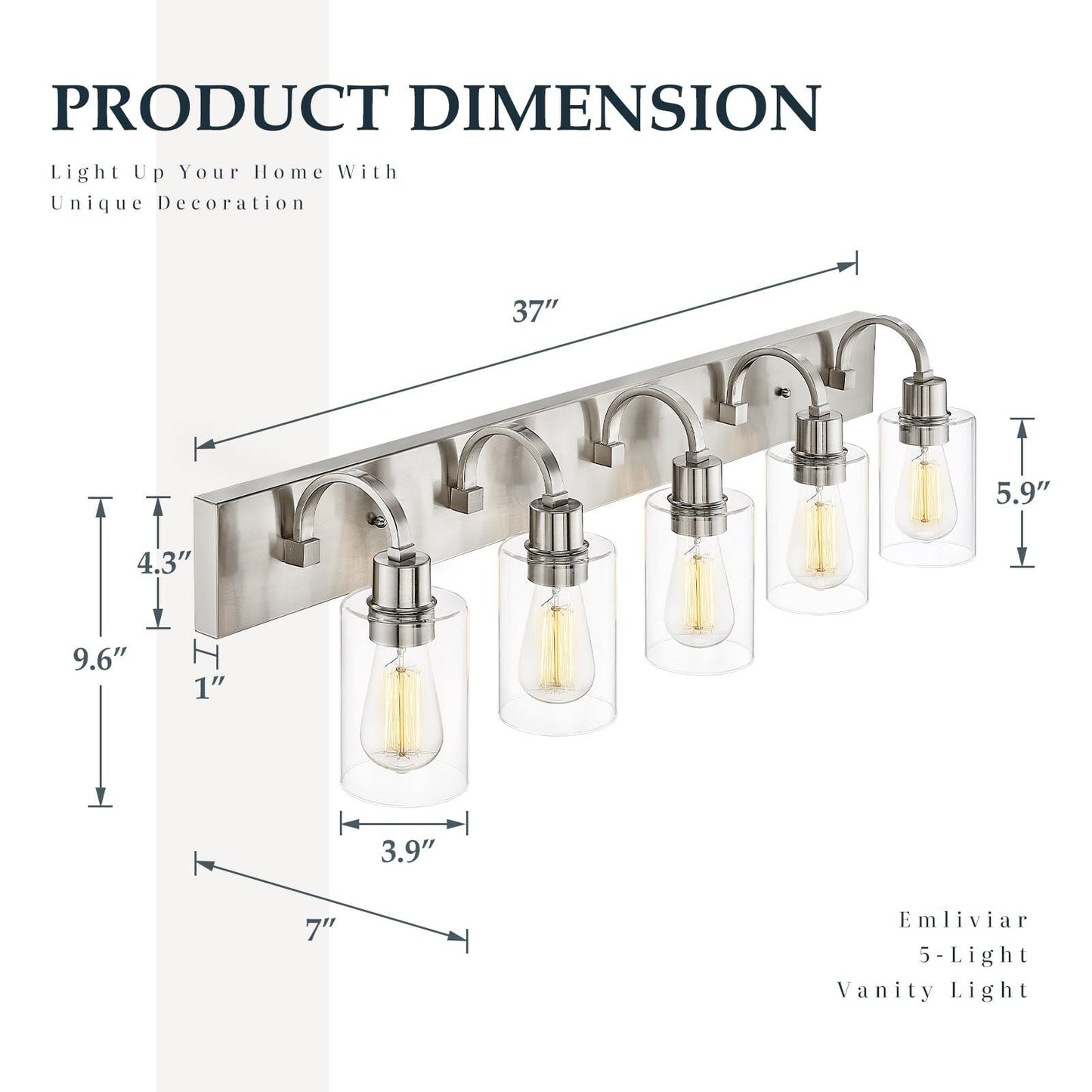 Lampadari per il mobiletto del bagno - Lampada da parete in stile rustico per il bagno