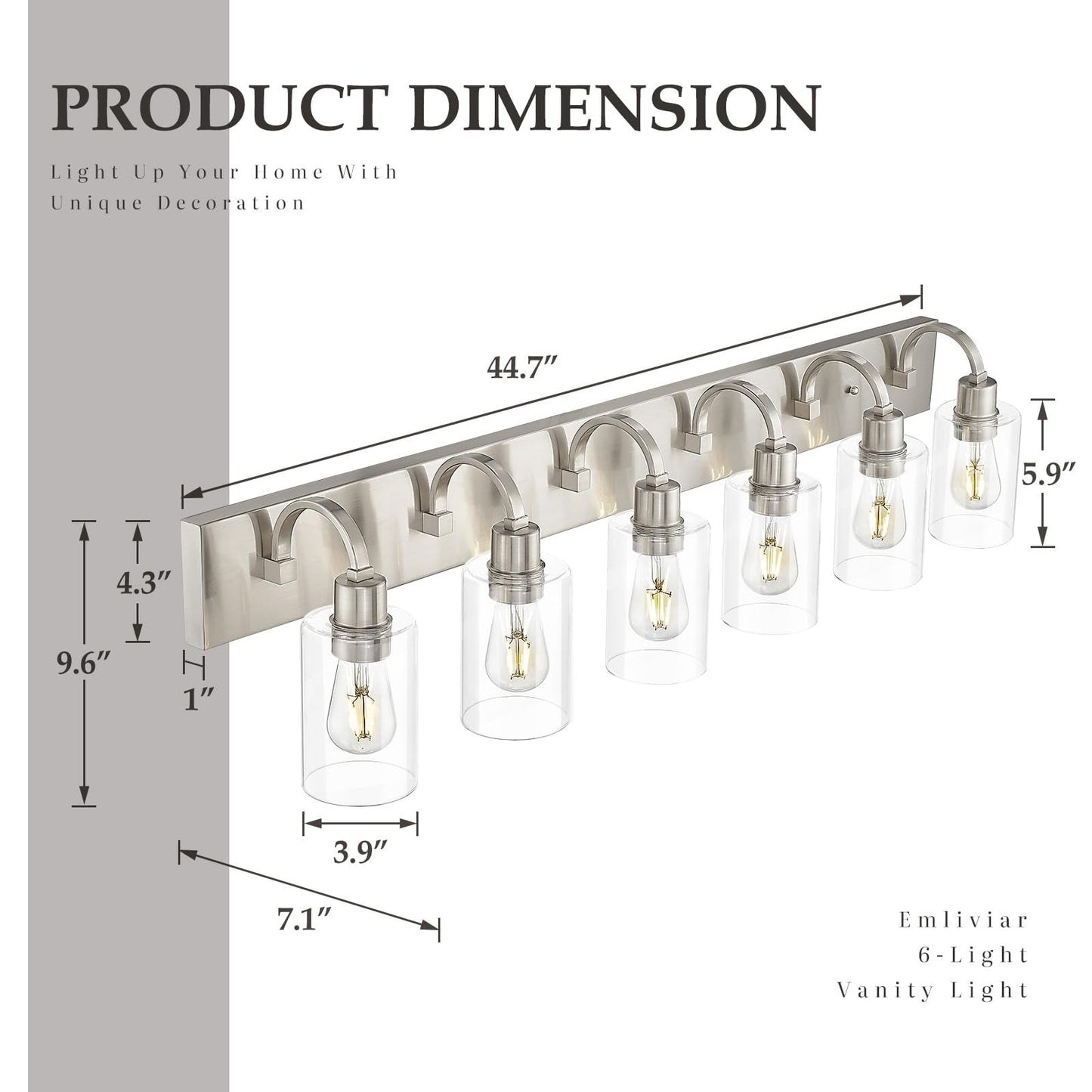 Lampadari per il mobiletto del bagno - Lampada da parete in stile rustico per il bagno