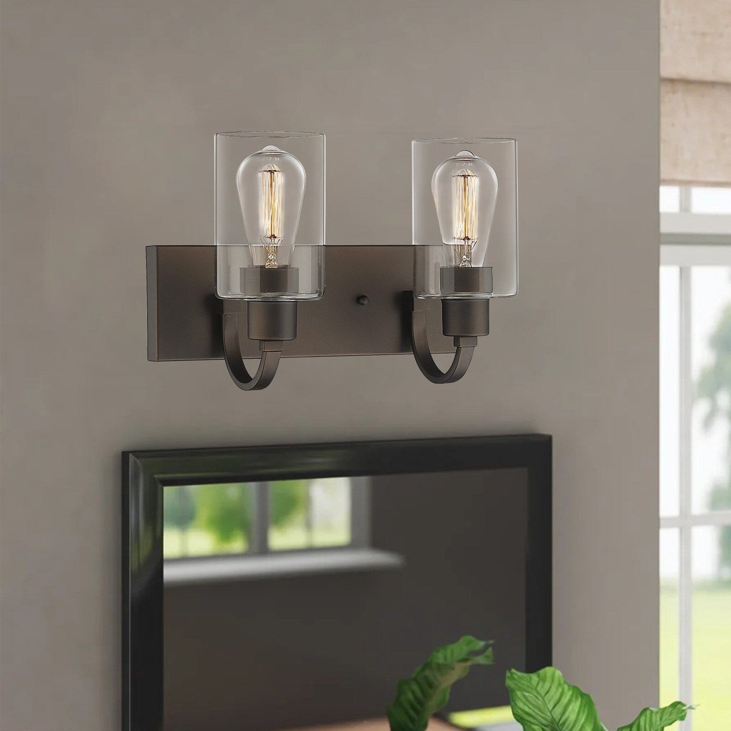 Lampadari per il mobiletto del bagno - Lampada da parete in stile rustico per il bagno